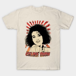 Celine Dion 80s  Retro Vintage Aesthetic T-Shirt